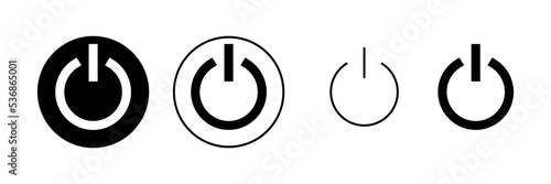 Power icon vector. Power Switch sign and symbol. Electric power
