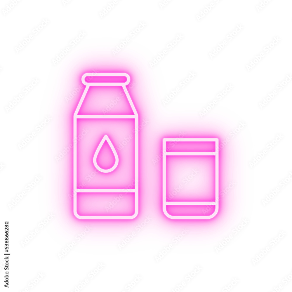Milk Holland neon icon Milk Holland neon icon