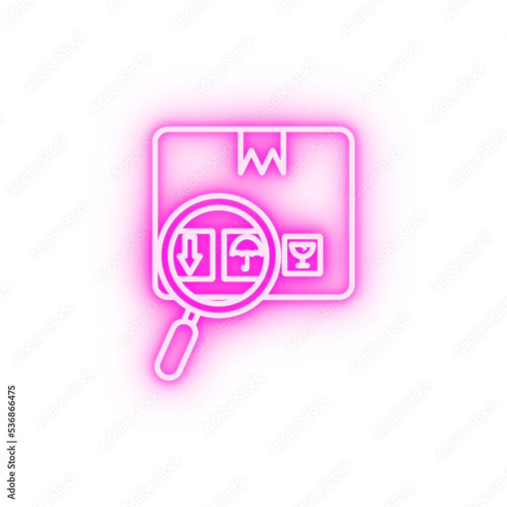 Package neon icon Package neon icon