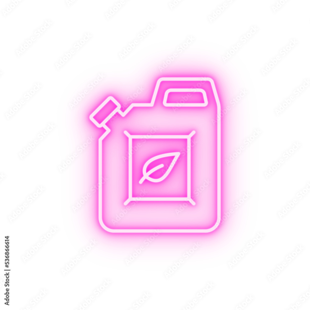 Bio fuel neon icon Bio fuel neon icon