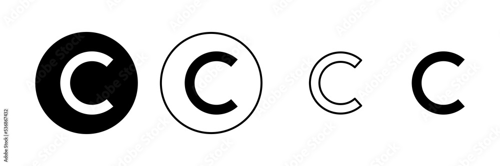 Copyright icon vector. copyright sign and symbol Copyright icon vector. copyright sign and symbol