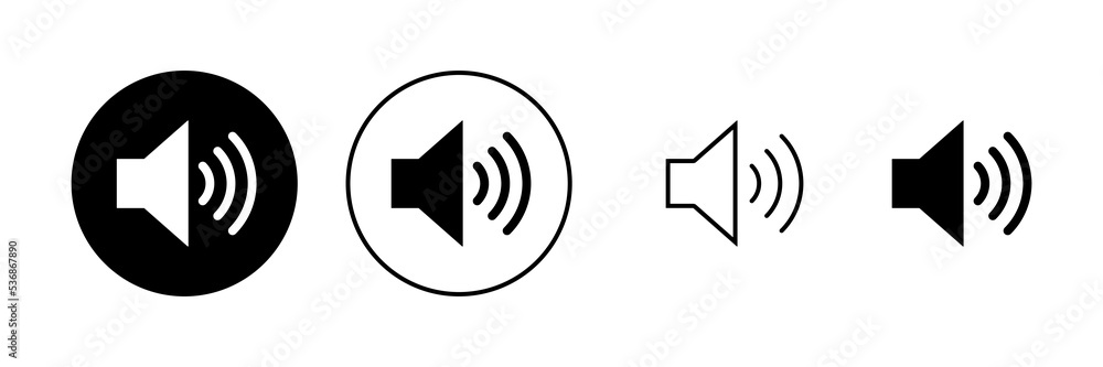 Vecteur Stock Speaker icon vector. volume sign and symbol. loudspeaker  icon. sound symbol | Adobe Stock