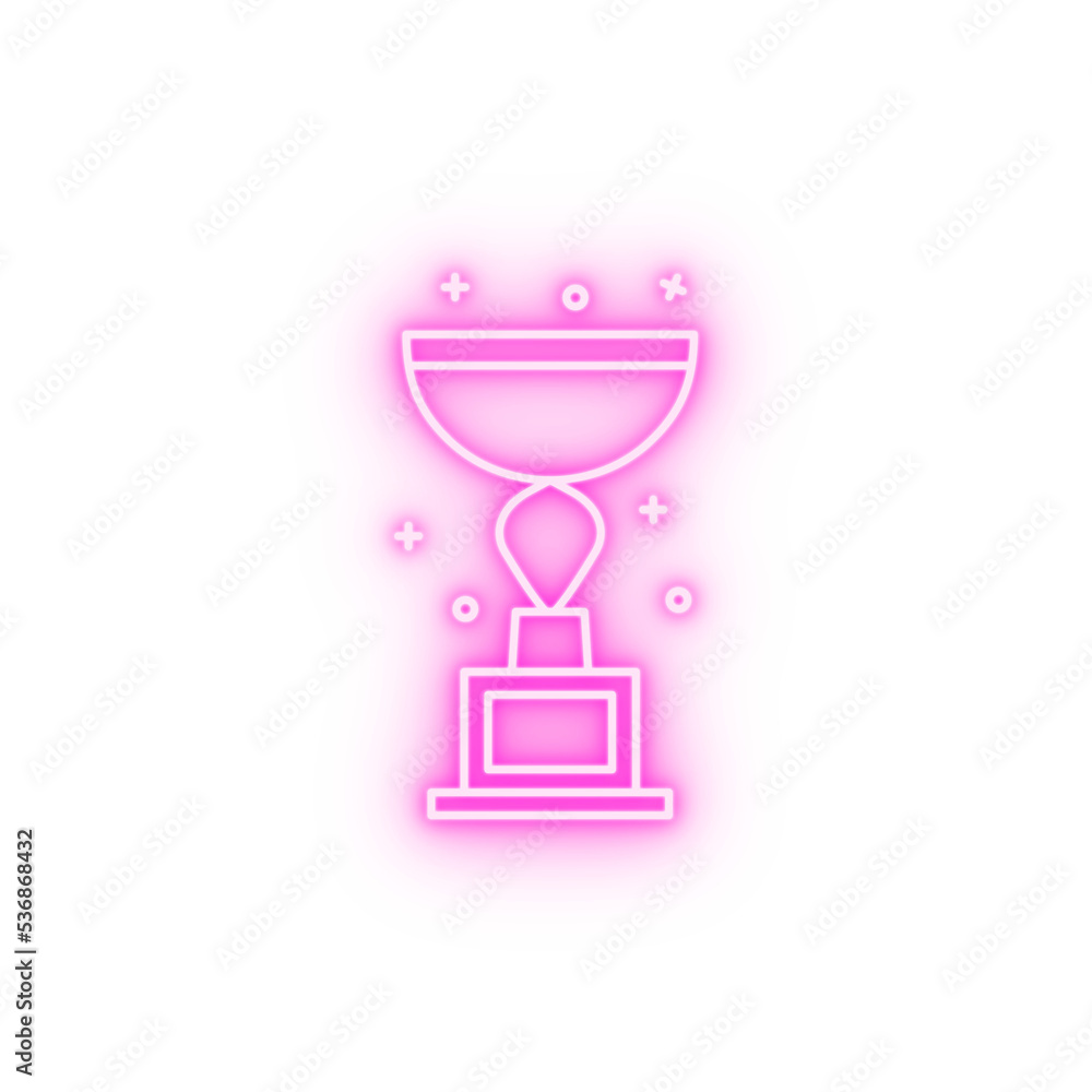 Award winner cup neon icon Award winner cup neon icon