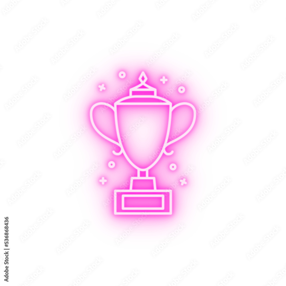 Award winner cup neon icon Award winner cup neon icon