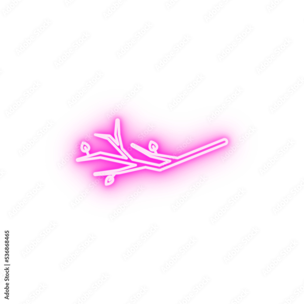 branch neon icon branch neon icon