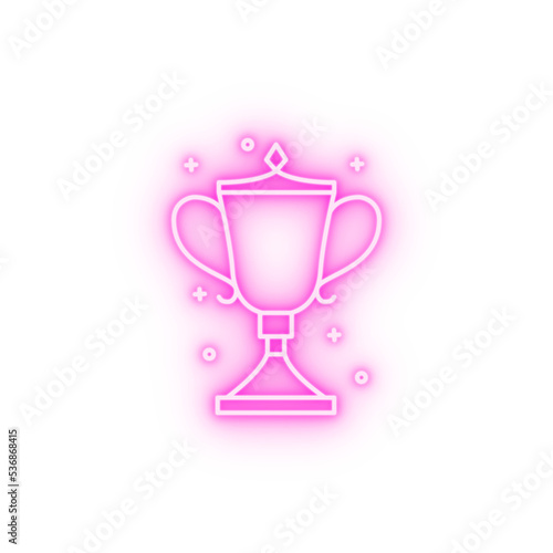 Award winner champion neon icon