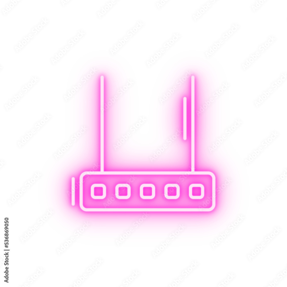 Connection networking neon icon Connection networking neon icon