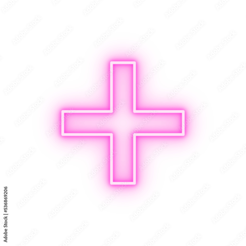 health sign neon icon health sign neon icon