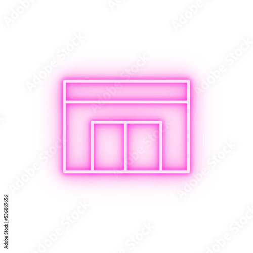 shop neon icon