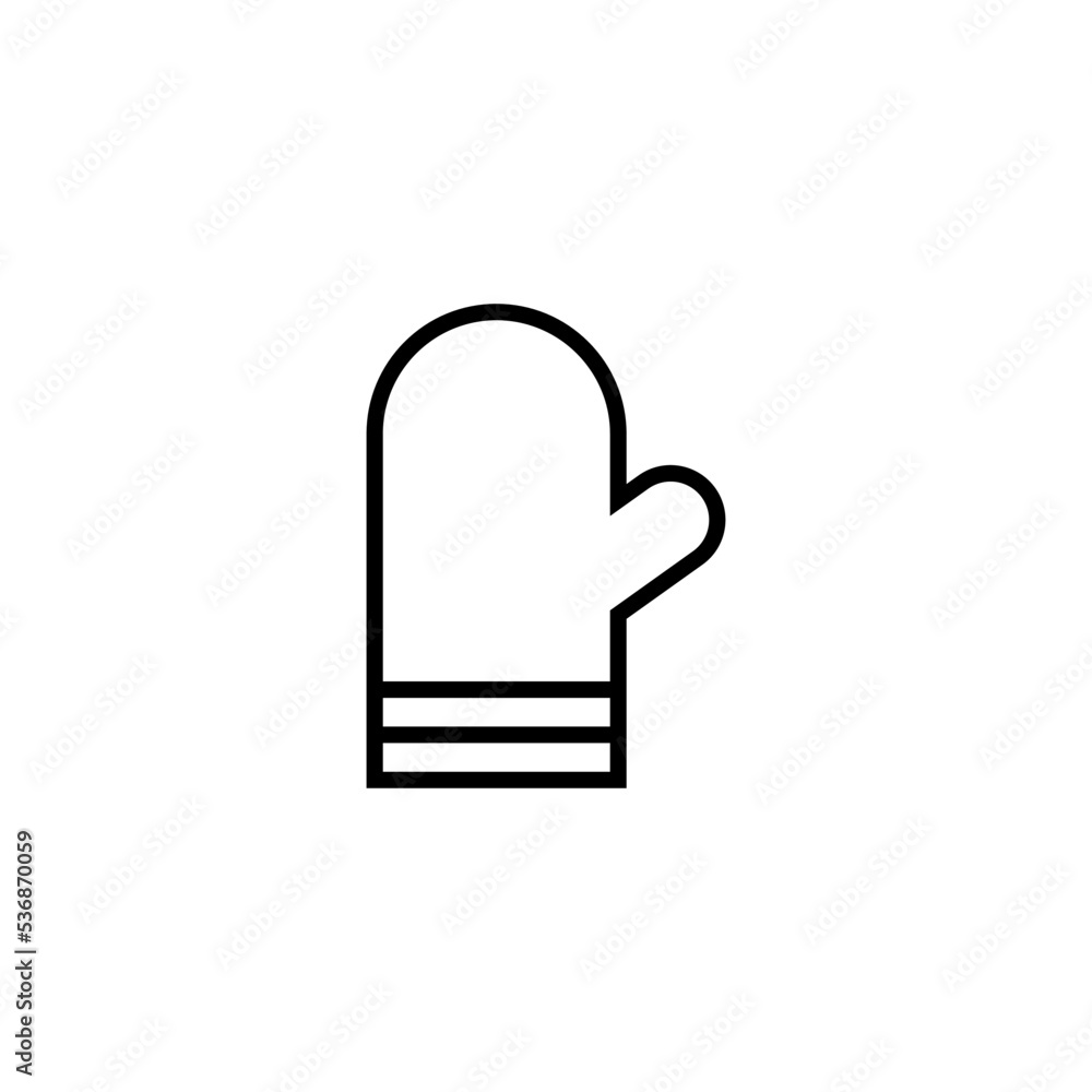 Fototapeta premium oven mitt icon vector design templates