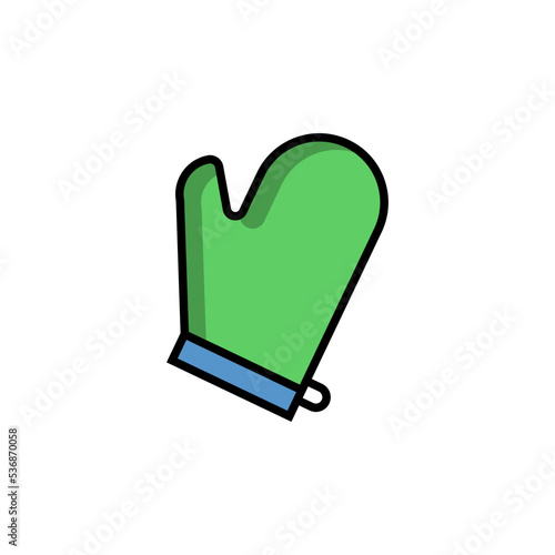 oven mitt icon vector design templates