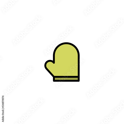 oven mitt icon vector design templates