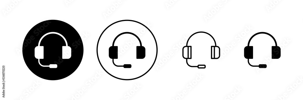 Headphone icon vector. Headvector sign and symbol Headphone icon vector. Headvector sign and symbol