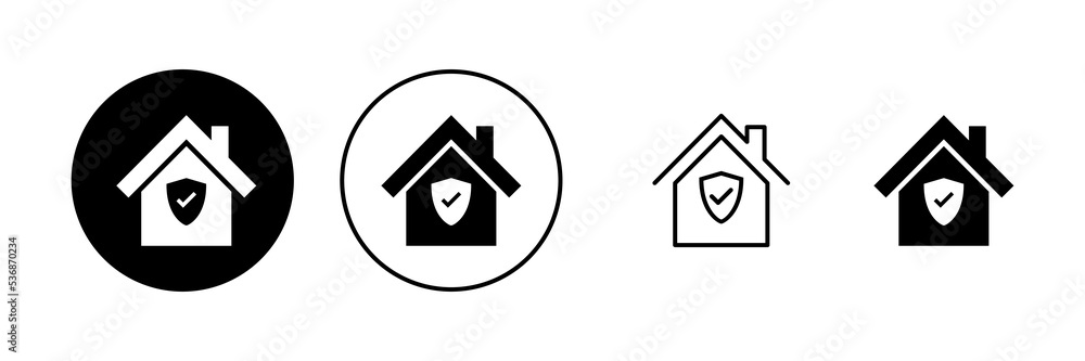 home insurance icon vector. home protection sign and symbol home insurance icon vector. home protection sign and symbol