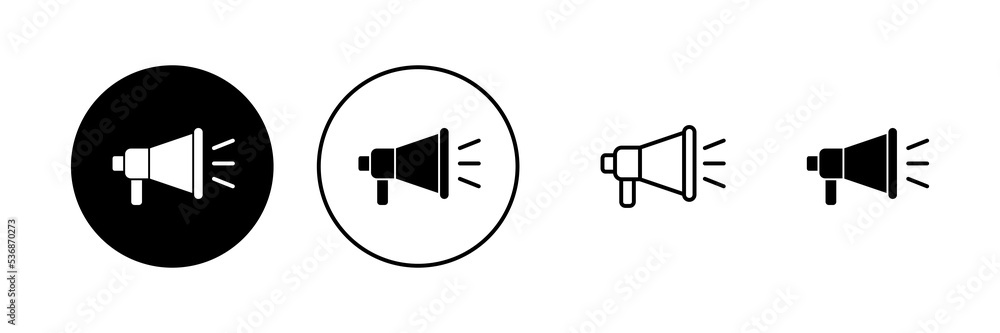 Megaphone icon vector. Loudspeaker sign and symbol Megaphone icon vector. Loudspeaker sign and symbol