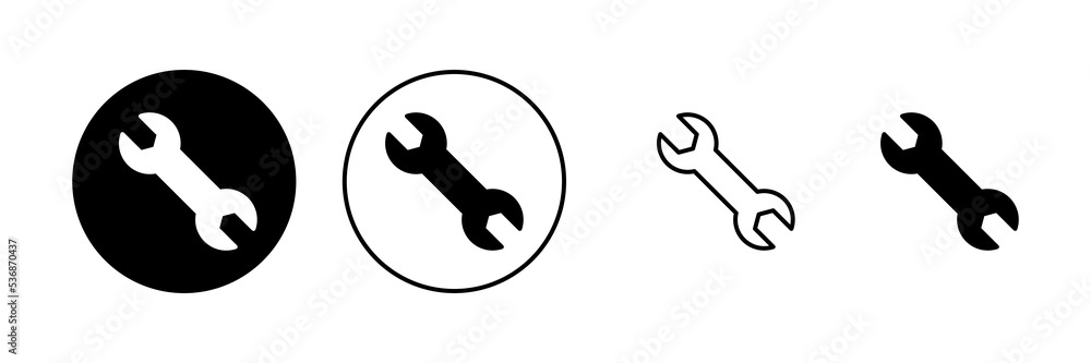 Wrench icon vector. repair icon. tools sign and symbol Wrench icon vector. repair icon. tools sign and symbol