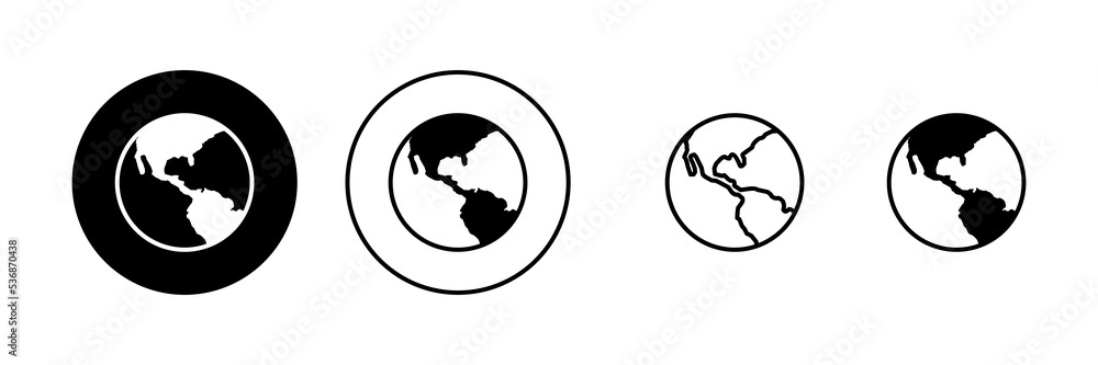 World map vector. Worldmap sign and symbol. Globe icon World map vector. Worldmap sign and symbol. Globe icon