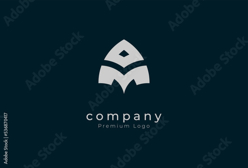Initial AM or MA monogram Logo, stylish letter A and M logo design, vector illustration