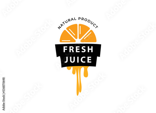 Fresh juice logo vector