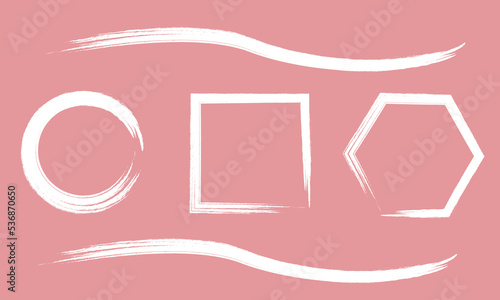 Painted Watercolor Creative Textured Strokes Grunge Set. Eps10 Vector