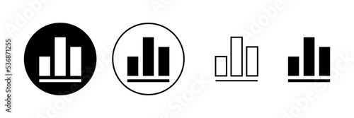 Growing graph icon vector. Chart sign and symbol. diagram icon
