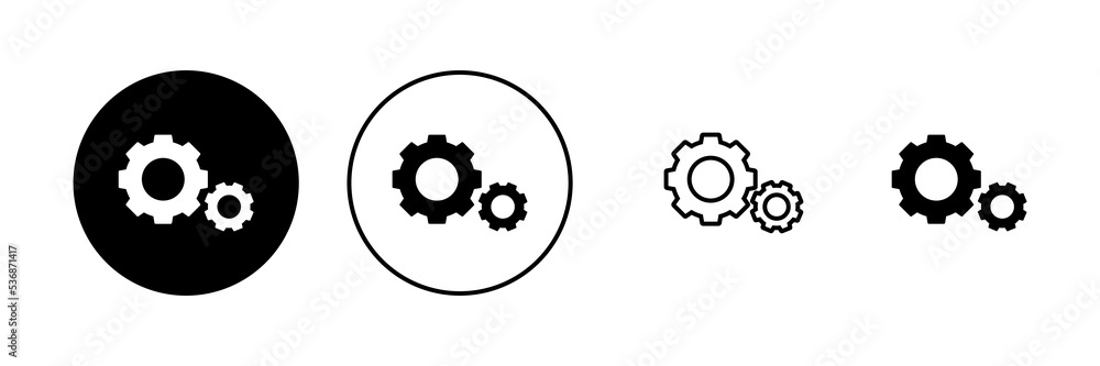 Setting icon vector. Cog sign and symbol. Gear Sign Setting icon vector. Cog sign and symbol. Gear Sign