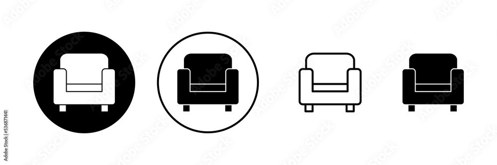 Sofa icon vector. sofa sign and symbol. furniture icon Sofa icon vector. sofa sign and symbol. furniture icon