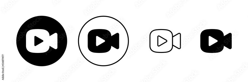 Video icon vector. video camera sign and symbol. movie sign. cinema Video icon vector. video camera sign and symbol. movie sign. cinema