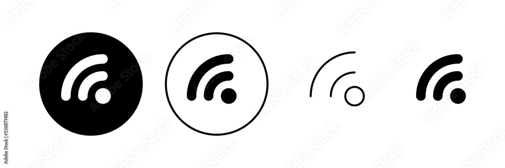 Wifi icon vector. signal sign and symbol. Wireless icon Wifi icon vector. signal sign and symbol. Wireless icon