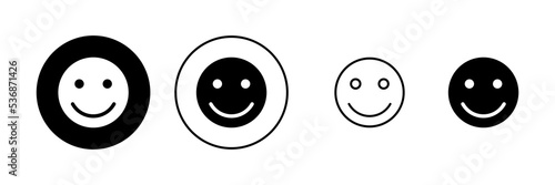 Smile icon vector. smile emoticon icon. feedback sign and symbol