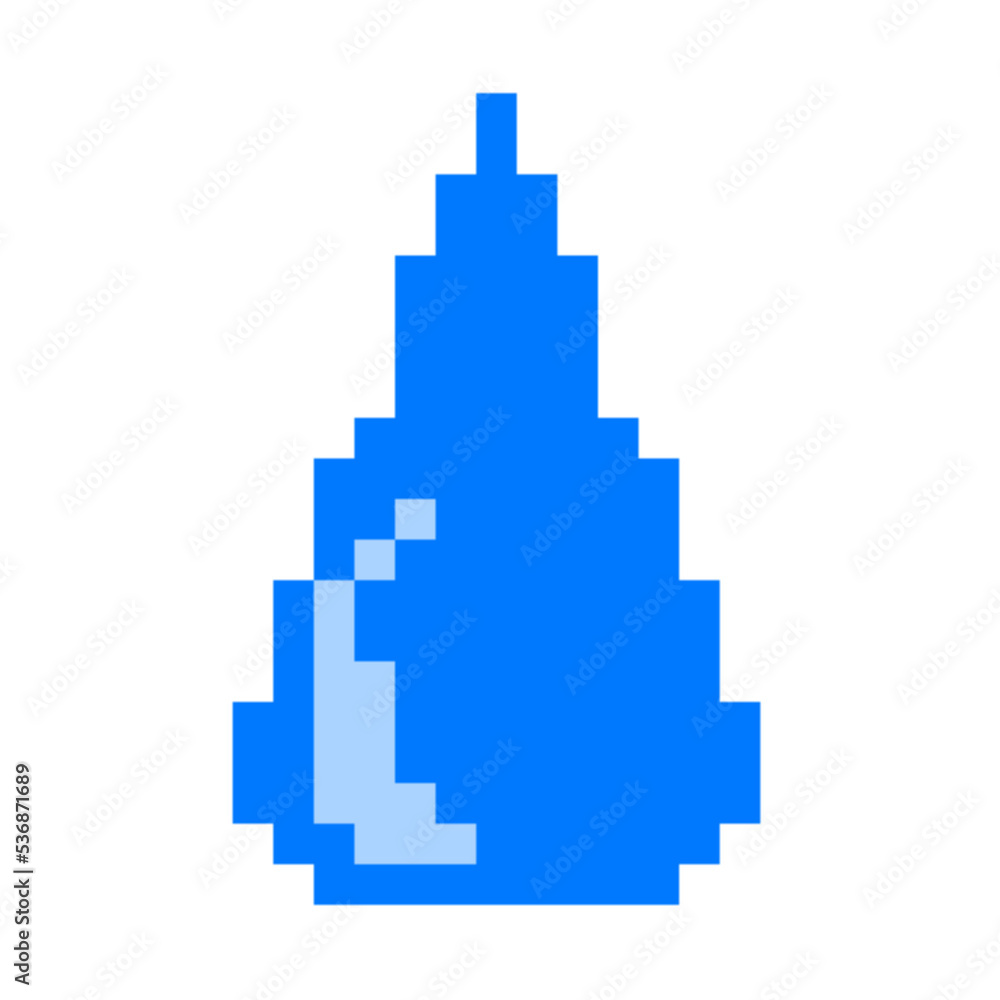 ドット絵 しずく1 ドット絵 しずく1