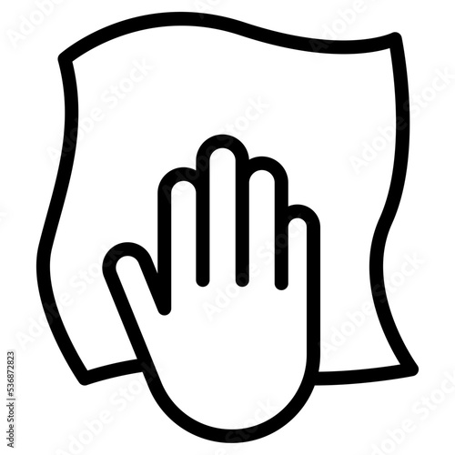 wipe the glass icon