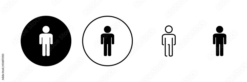 Man icon vector. male sign and symbol. human symbol Man icon vector. male sign and symbol. human symbol
