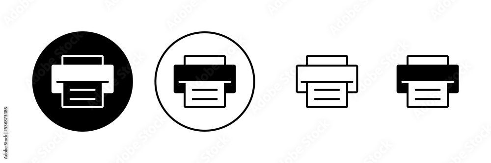 Print icon vector. printer sign and symbol Print icon vector. printer sign and symbol