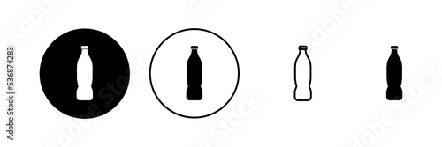 Bottle icon vector. bottle sign and symbol