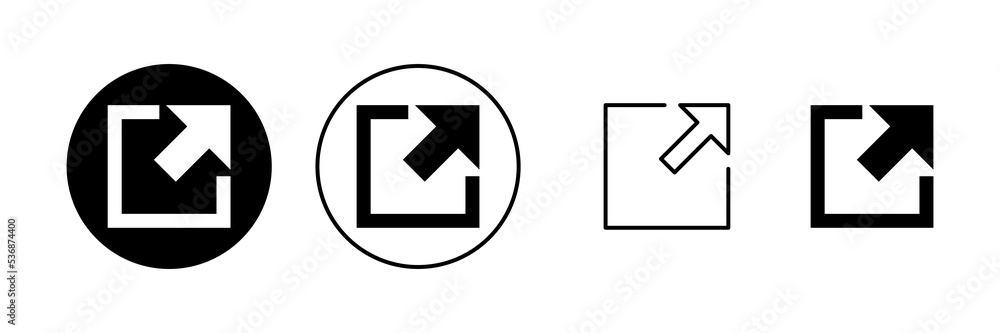 External link icon vector. link sign and symbol. hyperlink symbol External link icon vector. link sign and symbol. hyperlink symbol