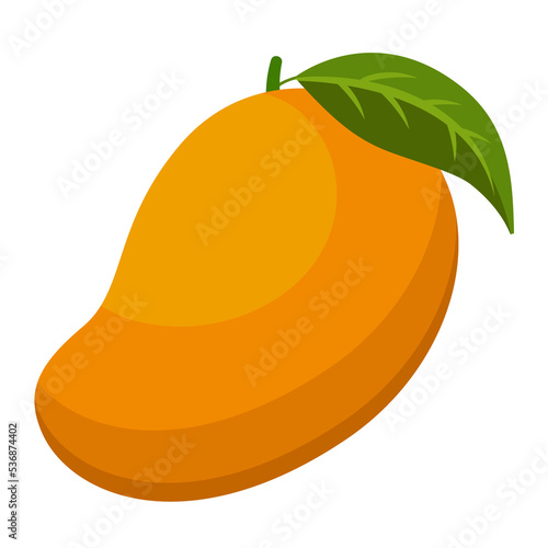 Fresh yellow mango tropical tasty fruit