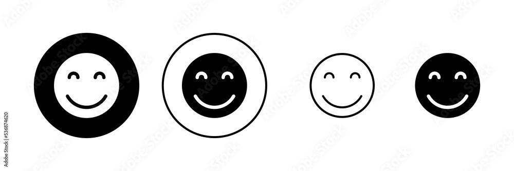 Smile icon vector. smile emoticon icon. feedback sign and symbol Smile icon vector. smile emoticon icon. feedback sign and symbol
