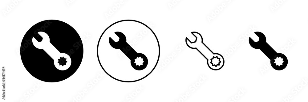 Wrench icon vector. repair icon. tools sign and symbol Wrench icon vector. repair icon. tools sign and symbol