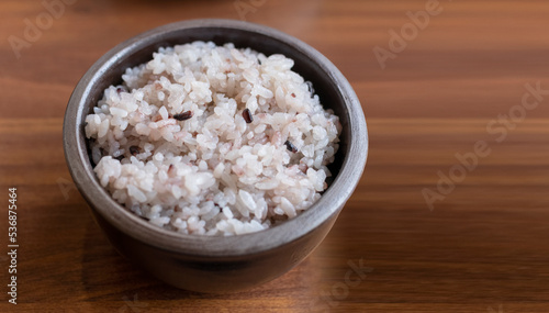 Mixed grain rice. Rice