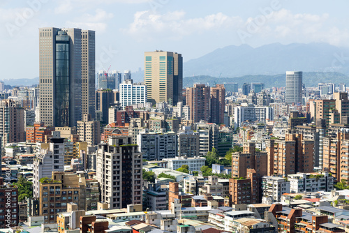 Taipei city downtown landmark on Taiwan