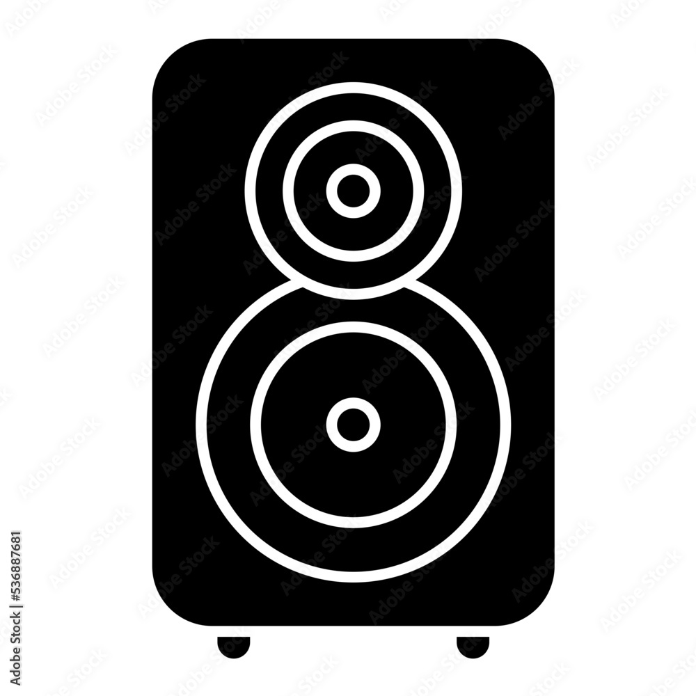 loudspeakers solid icon loudspeakers solid icon