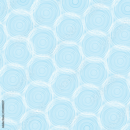 Blue aboriginal style seamless pattern background