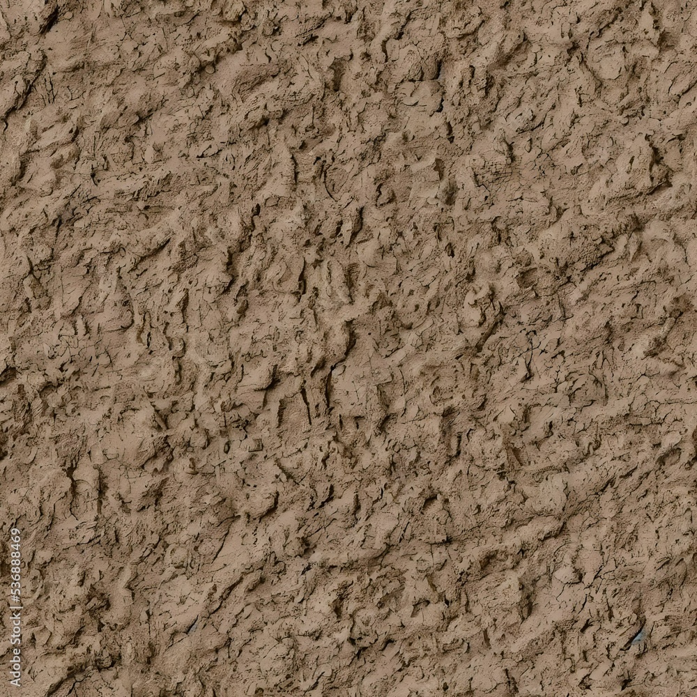 Natural clay mud textural background, can be tiled