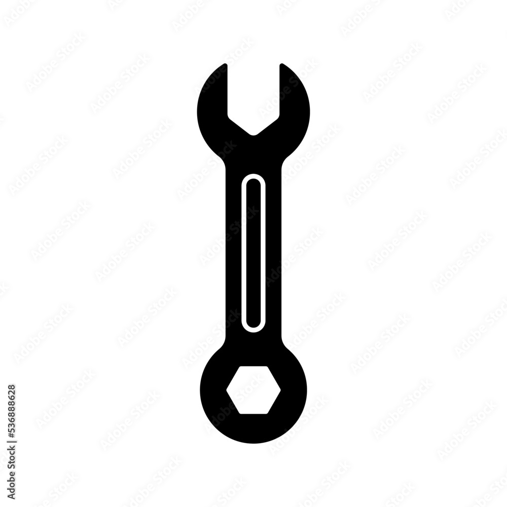 Spanner icon. sign for mobile concept and web design. vector illustration Spanner icon. sign for mobile concept and web design. vector illustration