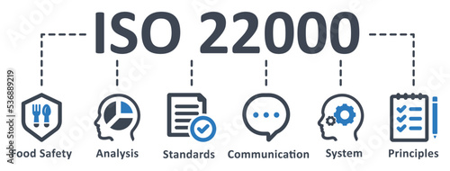 ISO 22000 icon - vector illustration . iso, food, safety, standard, certified, analysis, standards, system, management, infographic, template, concept, banner, pictogram, icon set, icons .