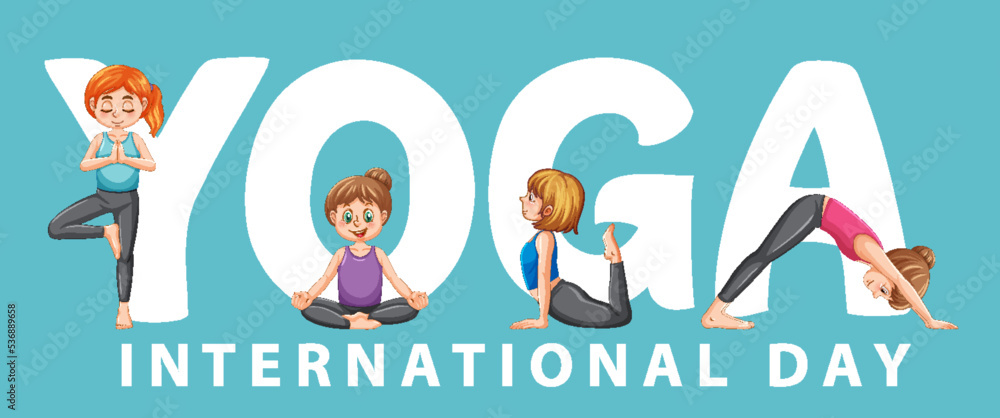 International yoga day banner design International yoga day banner design