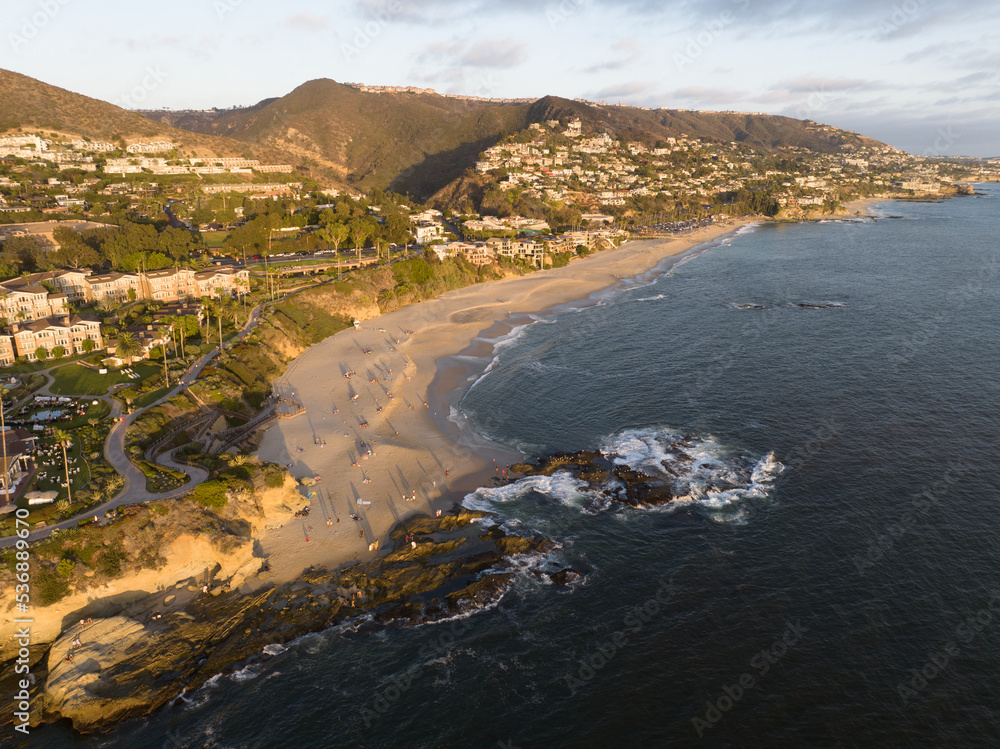 Laguna Beach Aerial Sunset