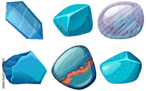 Collection of crystals and gemstones