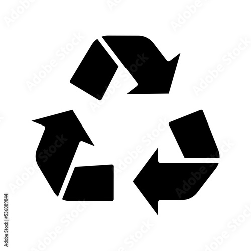 Recycle icon. sign for mobile concept and web design. vector illustration